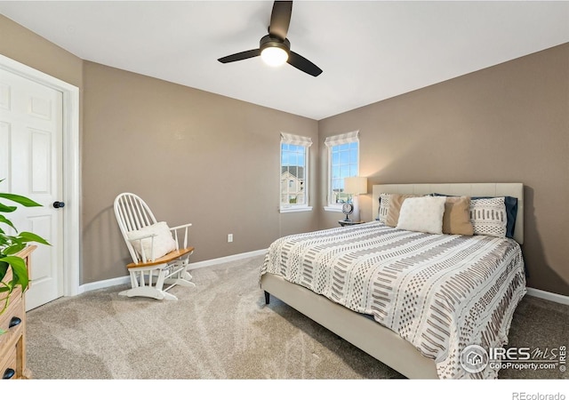 4939 Yoke Ct, Loveland, CO 80537 - carpeted bedroom featuring baseboards and ceiling fan