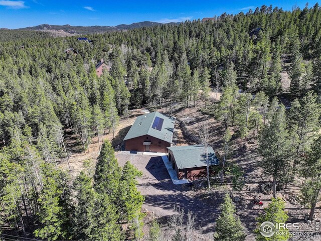 609 Hummer Dr, Nederland, CO 80466 - birds eye view of property with a mountain view and a view of trees