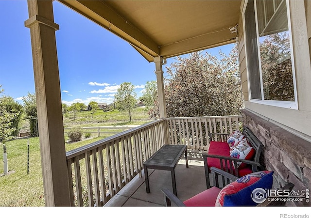 view of balcony