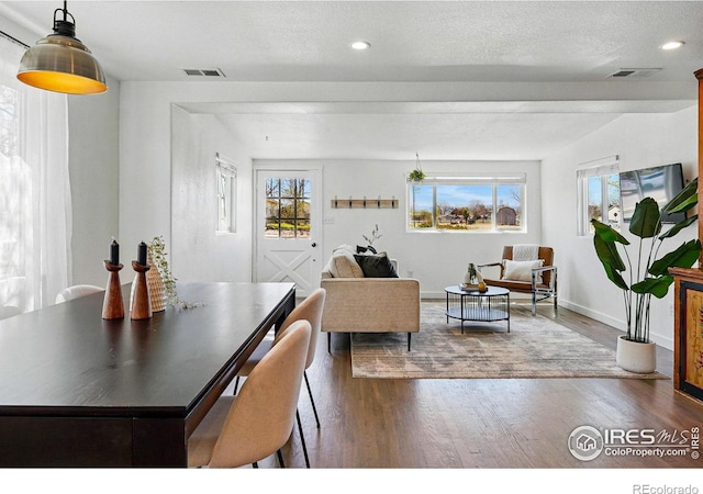 285 Holbrook St, Erie, CO 80516 - living area with plenty of natural light, visible vents, and wood finished floors