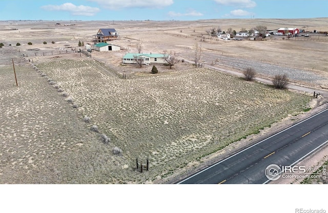 bird's eye view featuring a rural view