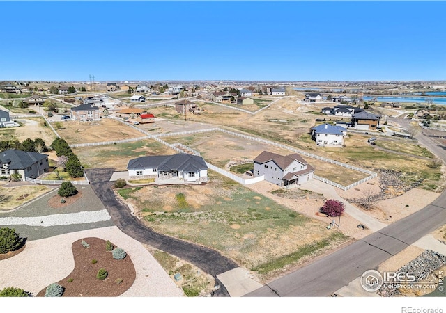 drone / aerial view featuring a residential view