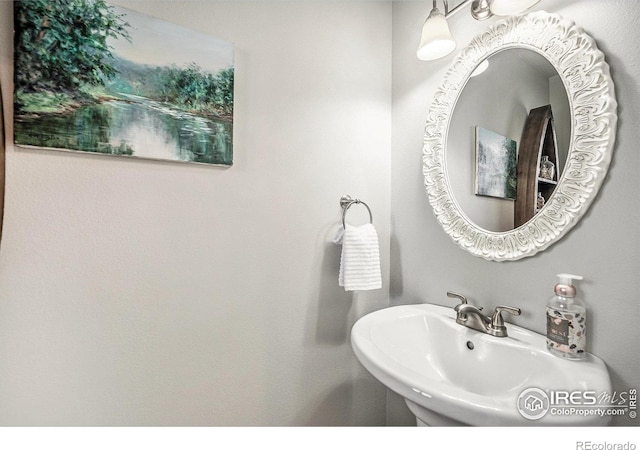 bathroom with a sink
