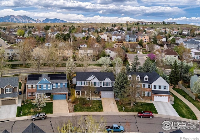 2225 Clayton Cir, Superior, CO 80027 - drone / aerial view with a mountain view and a residential view