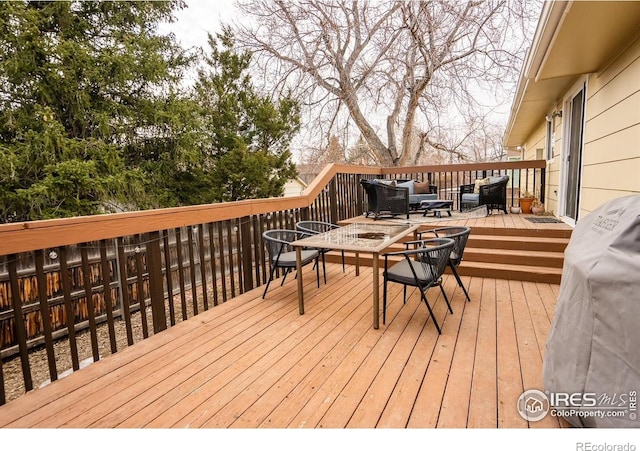 1504 Washington Ave, Louisville, CO 80027 - wooden terrace featuring outdoor lounge area