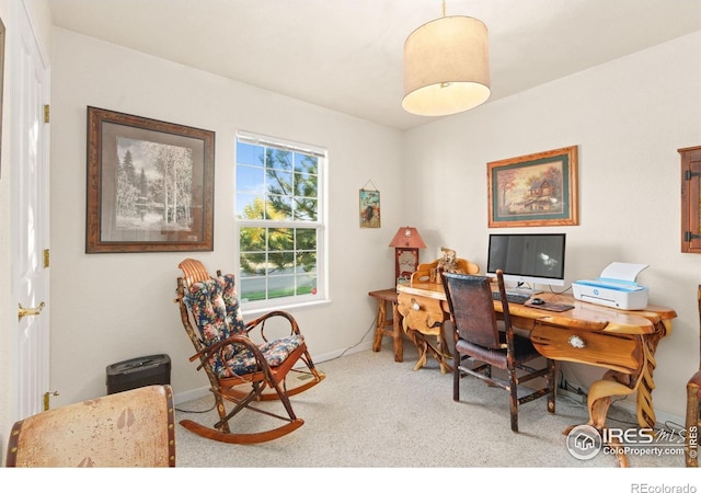 7421 18th St, Greeley, CO 80634 - office area with baseboards and carpet