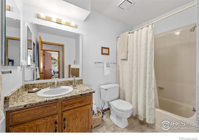 2417 15th Ave, Longmont, CO 80503 - full bath with shower / tub combo, toilet, and vanity
