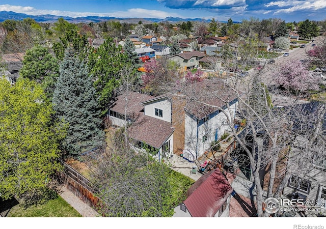 2417 15th Ave, Longmont, CO 80503 - bird's eye view featuring a mountain view and a residential view