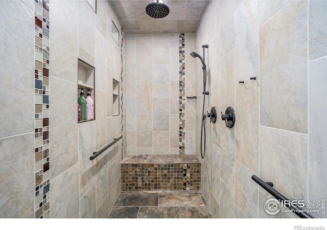 223 Kings Canyon Rd, Bellvue, CO 80512 - bathroom featuring tiled shower