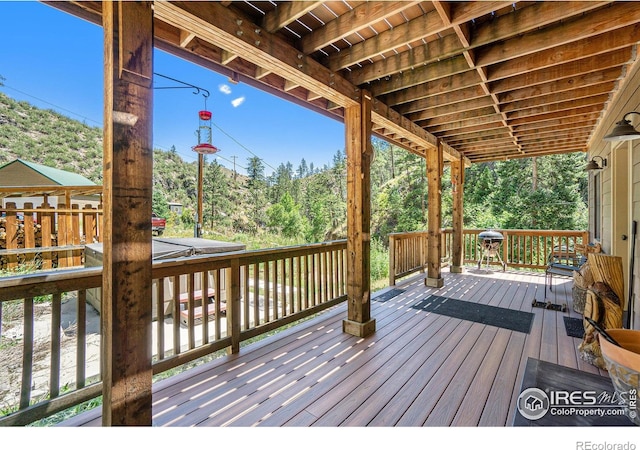 223 Kings Canyon Rd, Bellvue, CO 80512 - view of deck