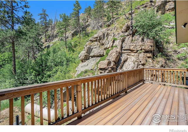 223 Kings Canyon Rd, Bellvue, CO 80512 - view of deck