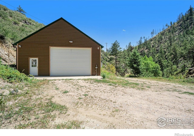 223 Kings Canyon Rd, Bellvue, CO 80512 - view of detached garage