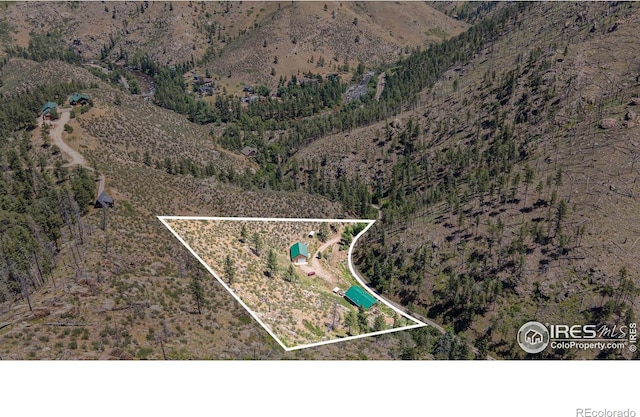 223 Kings Canyon Rd, Bellvue, CO 80512 - view of property location with property parcel outlined