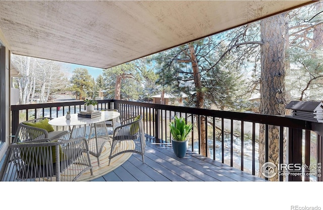 1162 Fairway Club Ln Unit 1, Estes Park, CO 80517 - view of wooden terrace