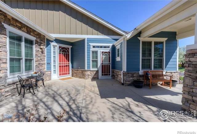 exterior space with covered porch