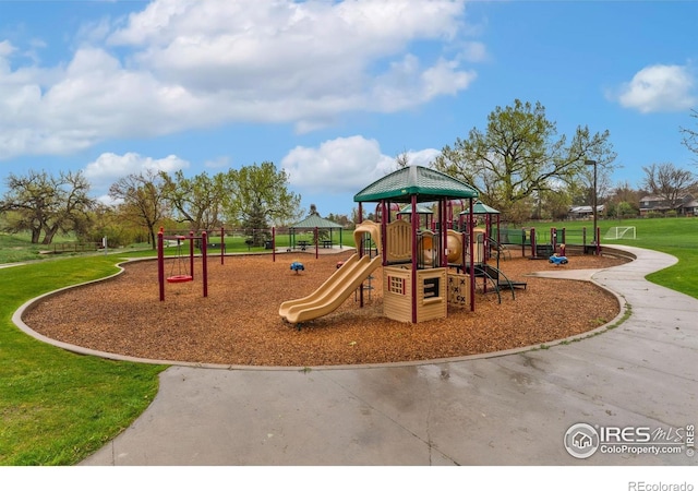 7102 S Harrison Ct, Centennial, CO 80122 - community playground featuring a lawn