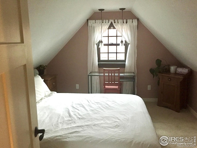 501 Main St, Boulder, CO 80302 - bedroom with carpet and vaulted ceiling