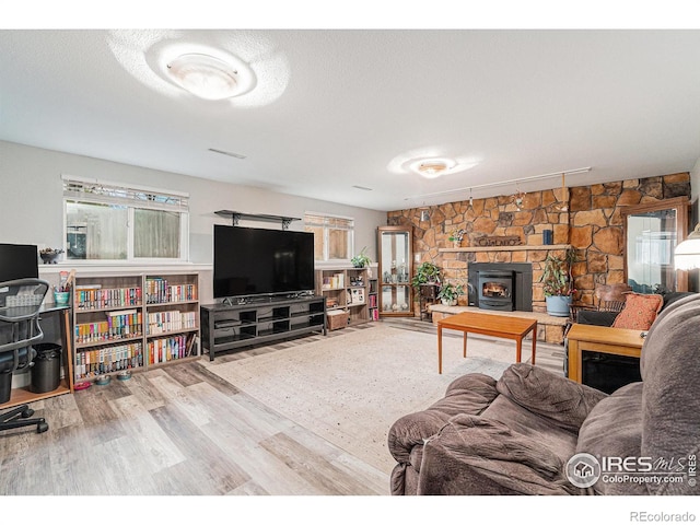 living room featuring wood finished floors