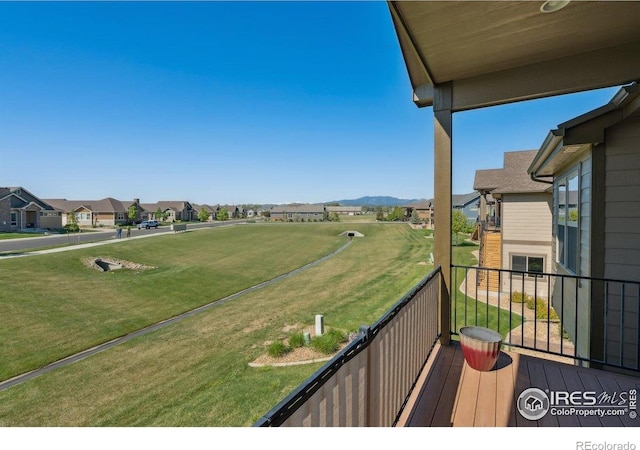 3560 Peruvian Torch Dr, Loveland, CO 80537 - balcony featuring a residential view and a mountain view