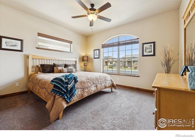 3560 Peruvian Torch Dr, Loveland, CO 80537 - carpeted bedroom featuring baseboards and ceiling fan