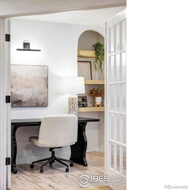 1012 Hobson Ct, Fort Collins, CO 80526 - home office with wood finished floors