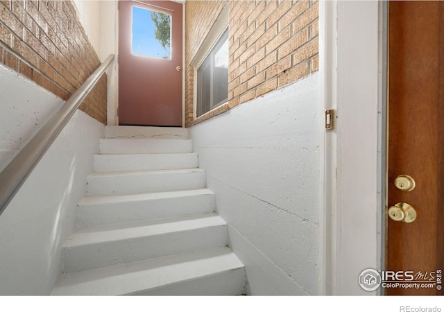 view of stairs