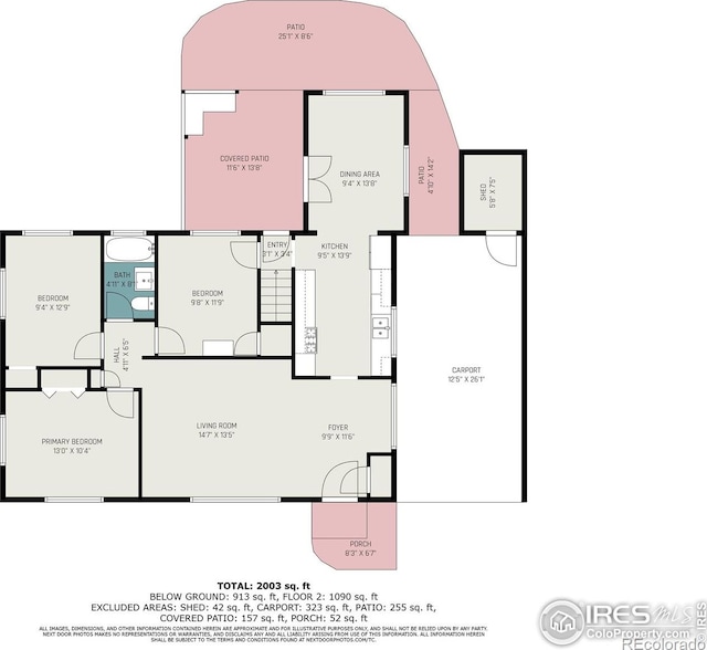 2566 S Stuart St, Denver, CO 80219 - home floor plan