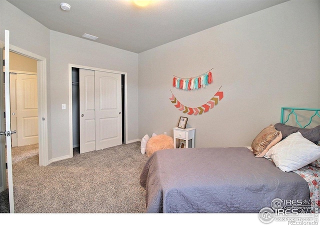1693 Grand Ave Unit 1, Windsor, CO 80550 - bedroom featuring carpet flooring, a closet, and baseboards