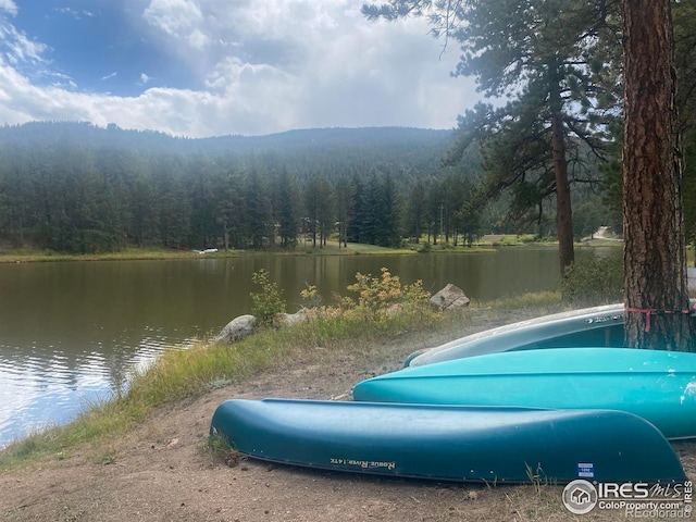 741 Hickory Dr, Lyons, CO 80540 - property view of water featuring a view of trees