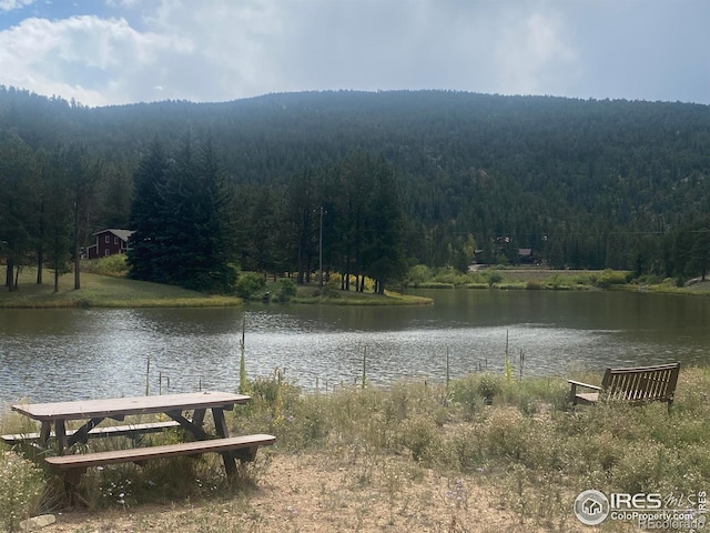 741 Hickory Dr, Lyons, CO 80540 - property view of water featuring a wooded view