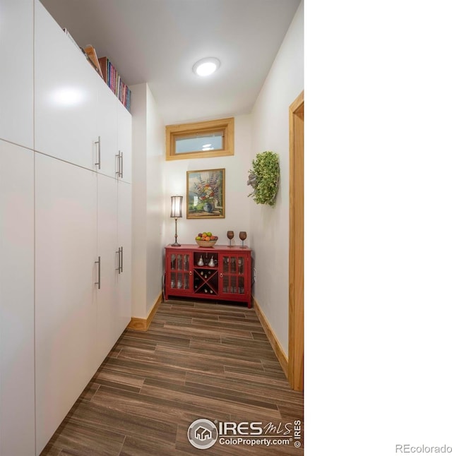 91 Eagle Rising Pl, Livermore, CO 80536 - hallway with dark wood finished floors