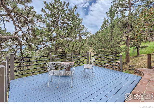 36 High View Dr, Boulder, CO 80304 - view of wooden terrace