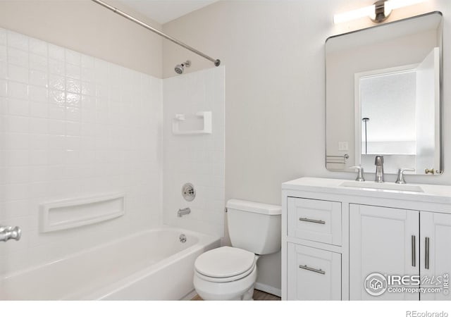 910 Sparta Dr, Lafayette, CO 80026 - bathroom with toilet, bathing tub / shower combination, and vanity