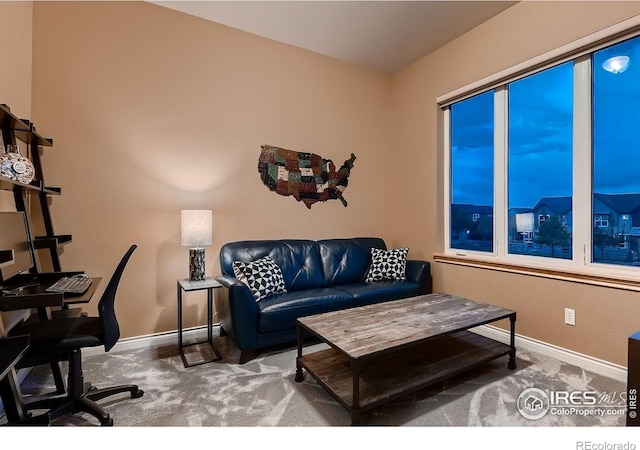 1356 Golden Eagle Way, Louisville, CO 80027 - carpeted living room featuring baseboards