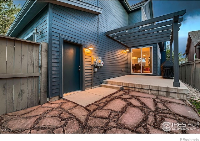 1356 Golden Eagle Way, Louisville, CO 80027 - view of patio / terrace featuring a grill and fence