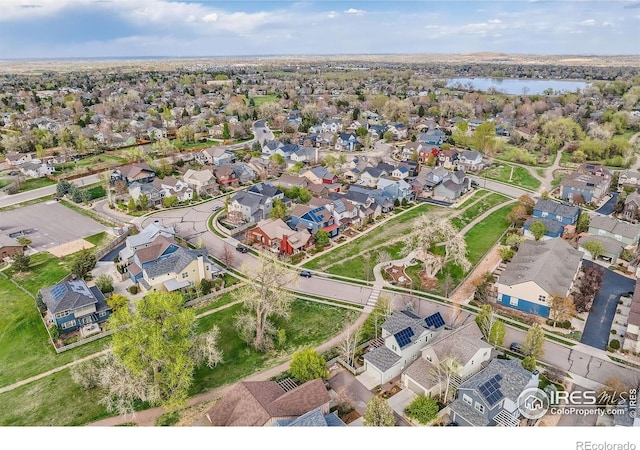 1356 Golden Eagle Way, Louisville, CO 80027 - birds eye view of property with a residential view and a water view