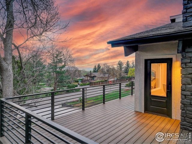1048 Westview Dr, Boulder, CO 80303 - view of wooden terrace