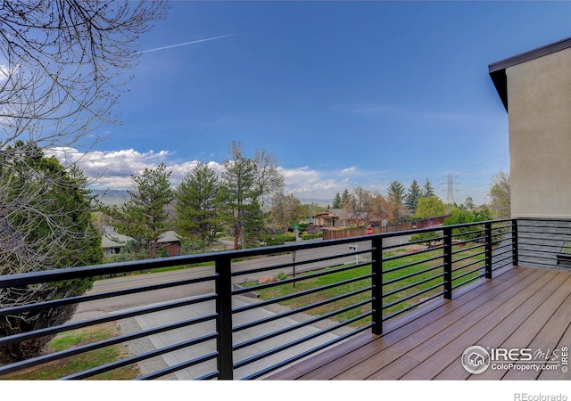 1048 Westview Dr, Boulder, CO 80303 - view of wooden deck