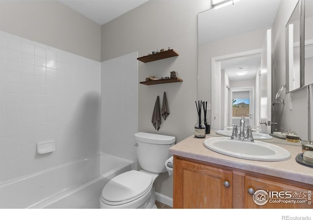 20336 Willowbend Ln, Parker, CO 80138 - full bathroom featuring vanity and shower / tub combination