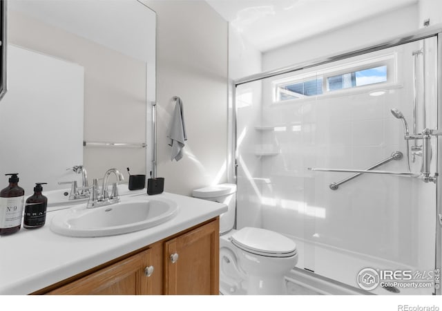 20336 Willowbend Ln, Parker, CO 80138 - bathroom with a stall shower and vanity