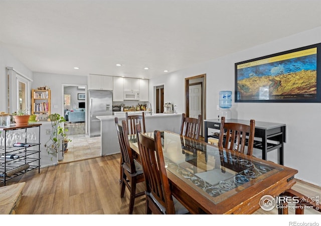 74 Sky Trail Rd, Boulder, CO 80302 - dining space featuring recessed lighting and light wood-style floors