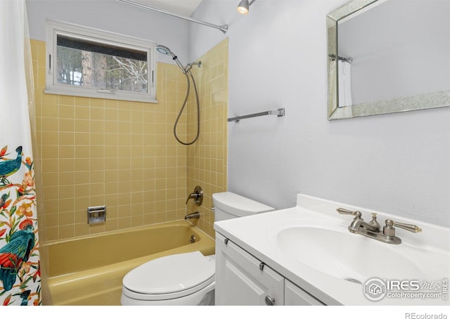 74 Sky Trail Rd, Boulder, CO 80302 - bathroom featuring shower / tub combo with curtain and vanity