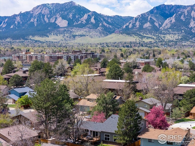 586 Aztec Dr, Boulder, CO 80303 - bird's eye view featuring a residential view and a mountain view