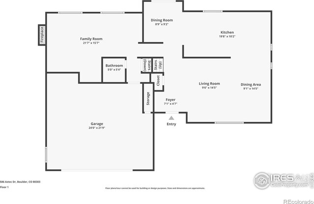 586 Aztec Dr, Boulder, CO 80303 - plan