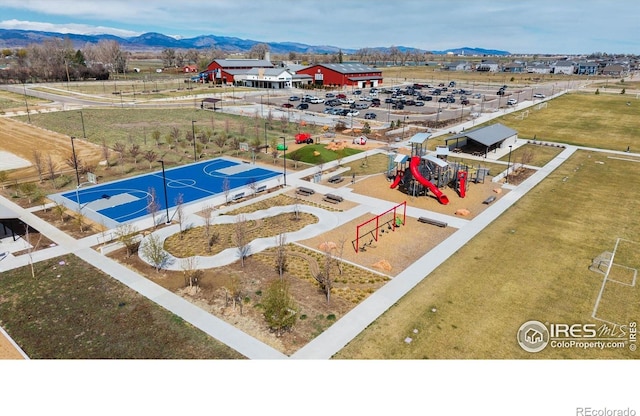 2433 Tabor St, Berthoud, CO 80513 - aerial view of a mountain backdrop