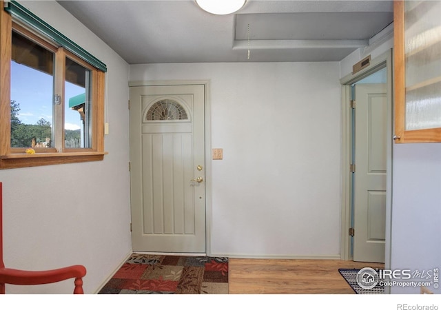 147 Cedar Dr, Lyons, CO 80540 - entryway featuring wood finished floors