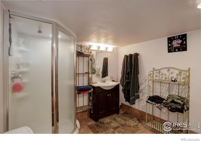 147 Cedar Dr, Lyons, CO 80540 - full bathroom featuring a stall shower and vanity