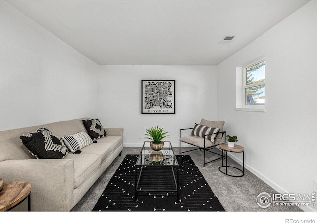 4752 E 108th Pl, Thornton, CO 80233 - carpeted living room with baseboards and visible vents