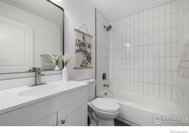 4752 E 108th Pl, Thornton, CO 80233 - full bathroom with shower / washtub combination, vanity, and toilet