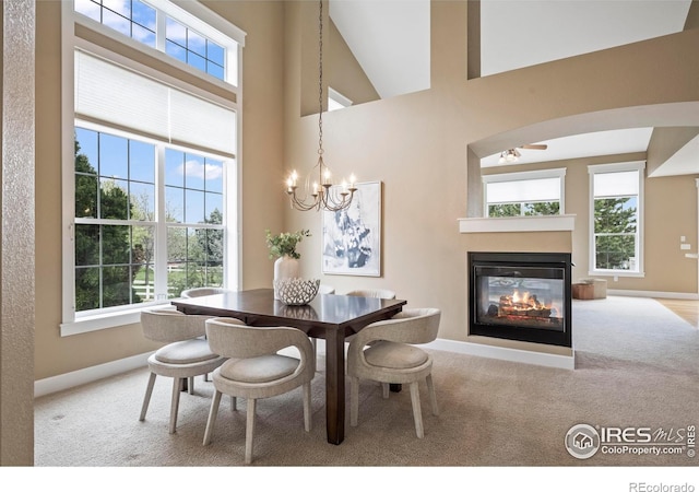 3122 Notabon Ct, Lafayette, CO 80026 - dining room with carpet floors, baseboards, and a healthy amount of sunlight
